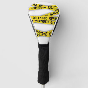 I am offended police tape do not cross golf head cover