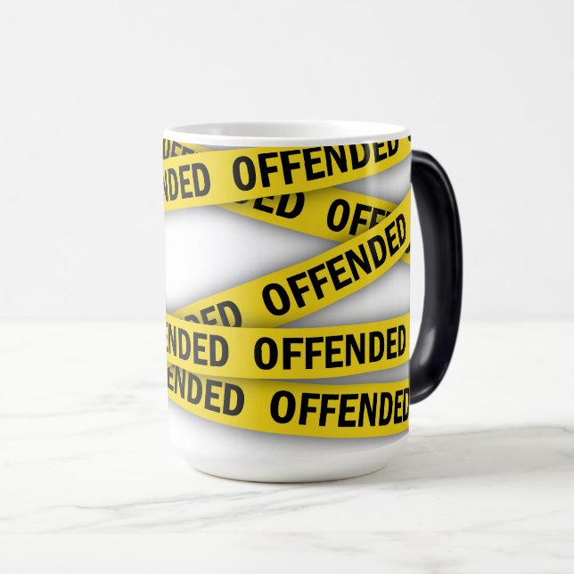 I am offended police tape do not cross magic mug (Front Right)