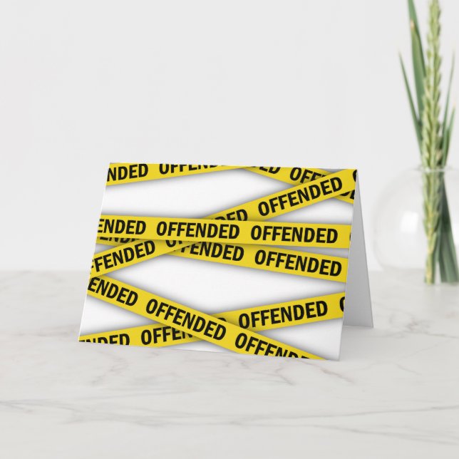I am offended police tape do not cross programme (Front)
