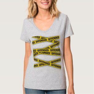 I am offended police tape do not cross T-Shirt