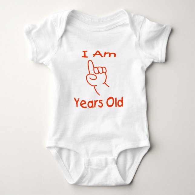 I am one T-shirt Baby Bodysuit (Front)