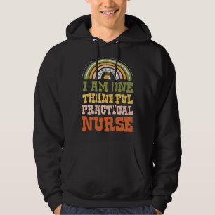 I Am One Thankful Practical Nurse Bohemian Thanksg Hoodie