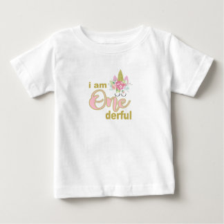 I am onederful kids birthday shirt