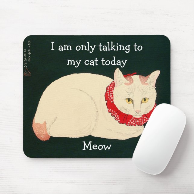 I am only talking to MY CAT today Mouse Pad (With Mouse)