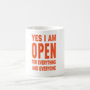 I am open friendship tolerance empathy for all coffee mug