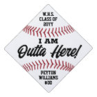 I Am Outta Here Baseball Player Funny Sports Quote