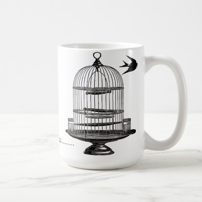 I am Outta here Victorian Birdcage Mug (Right)
