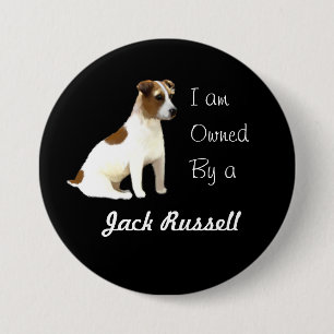 I am Owned by a Jack Russell 7.5 Cm Round Badge