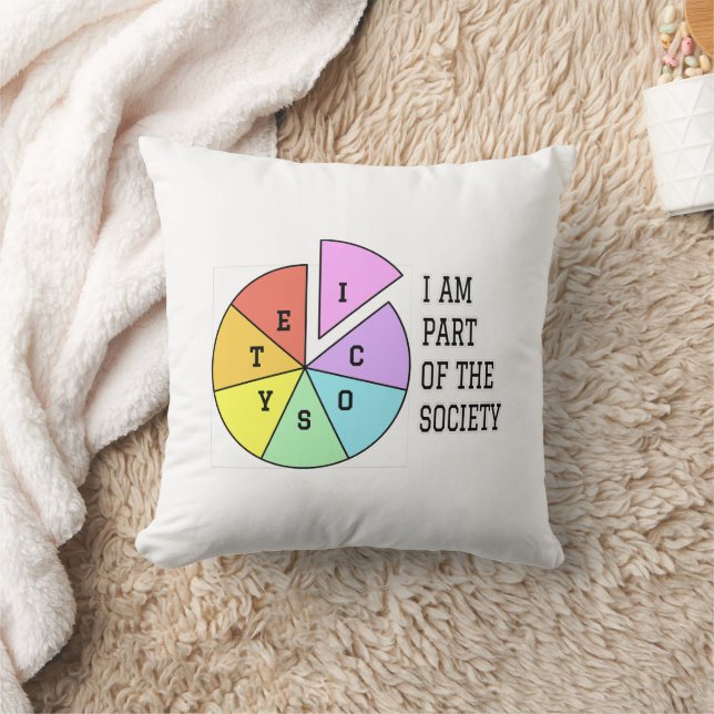 I Am Part of the Society Cushion (Blanket)
