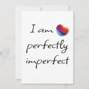 I am perfectly imperfect holiday card