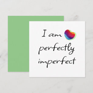 I am perfectly imperfect invitation