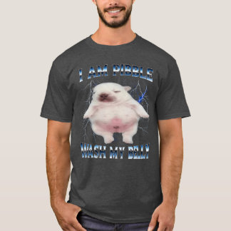 I Am Pibble Wash My Belly Funny Dog Clean My Belly T-Shirt