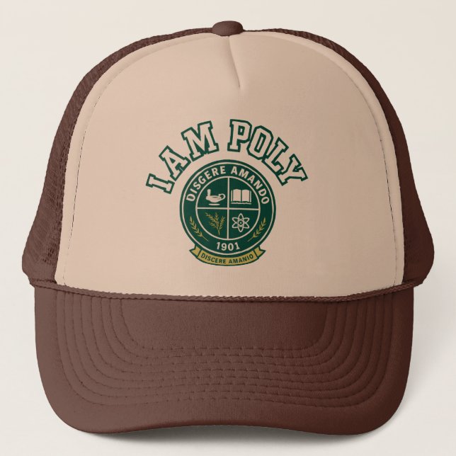 I AM POLY Trucker Hat (Front)