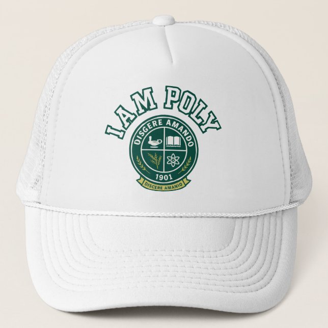 I AM POLY Trucker Hat (Front)