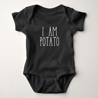 I am potato baby bodysuit
