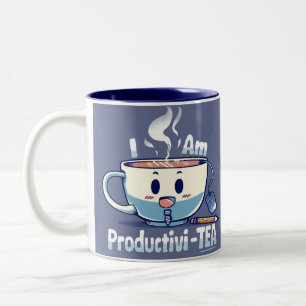 I am Productivi-TEA Two-Tone Coffee Mug