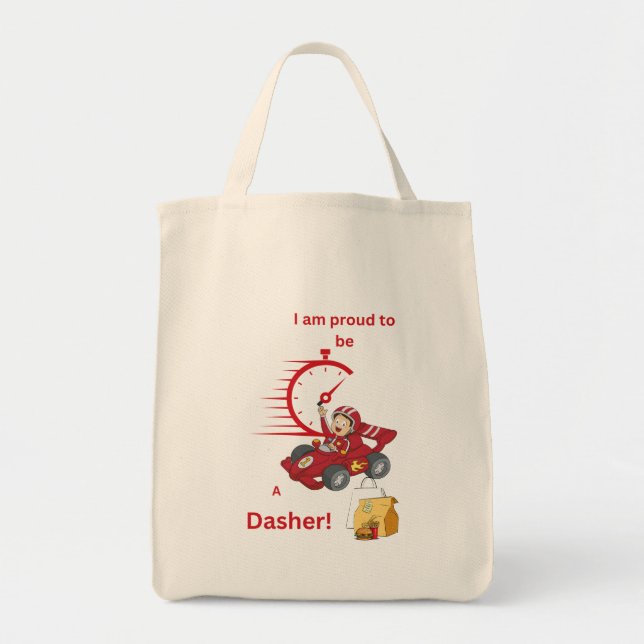 I am Proud to be a Dasher Delivery Driver Tote Bag (Front)