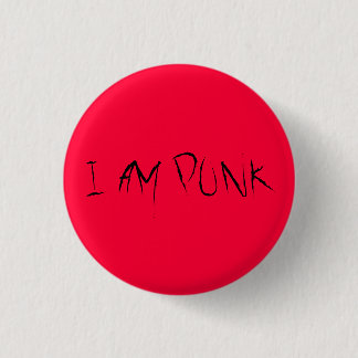 I AM PUNK 3 CM ROUND BADGE