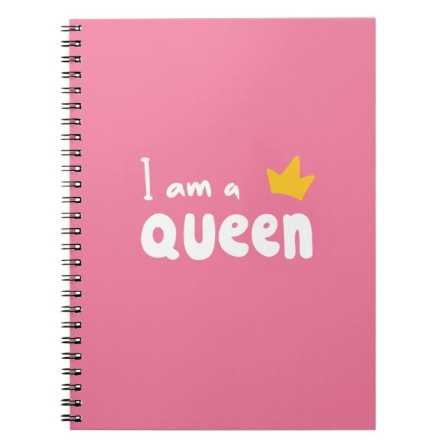 I Am Queen – Elegant Corporate Notebook (Front)