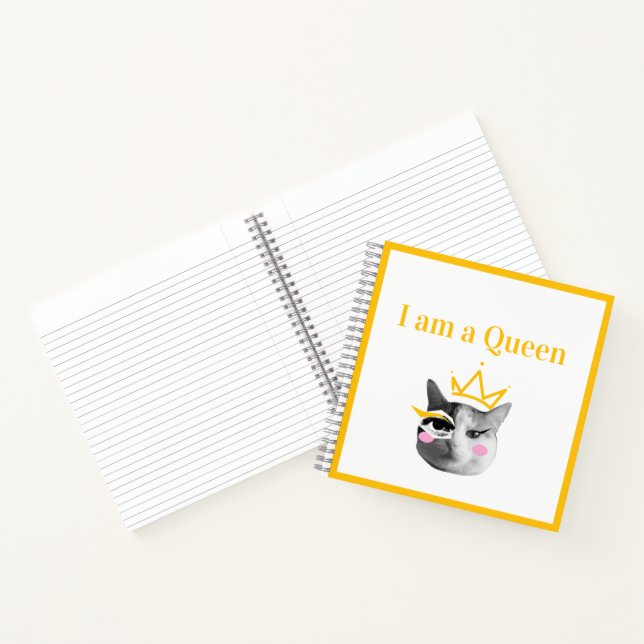 I Am Queen – Elegant funny Notebook (Inside)