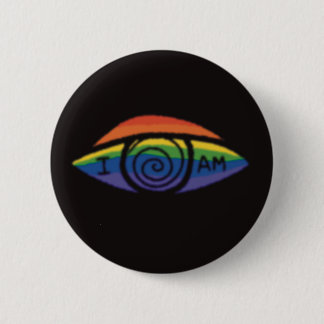 I AM Rainbow Pride 6 Cm Round Badge