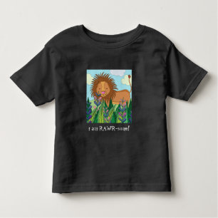 i am RAWR-some!  Cute colourful lion Toddler T-Shirt