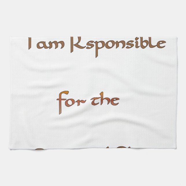 I am responsible for the energy I share.png Tea Towel (Horizontal)