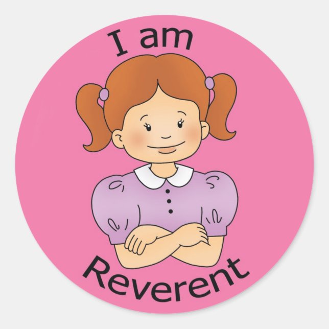 I am Reverent Classic Round Sticker (Front)