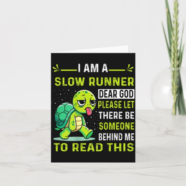 I Am Runner Dear God Please Let There Be Someone F Card (Front)