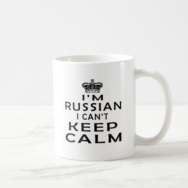 I am Russian I can't keep calm Coffee Mug (Right)