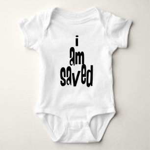 I am Saved Christian Baby Bodysuit