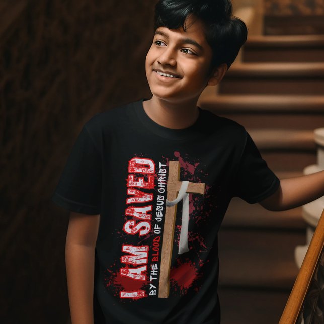I Am Saved - Faith Believers Scripture For Boys T-Shirt (Creator Uploaded)
