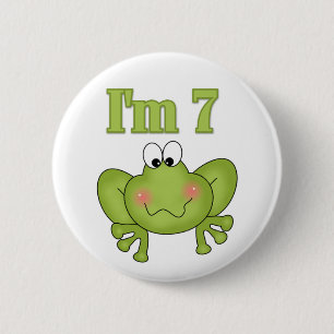 I am Seven Frog Button