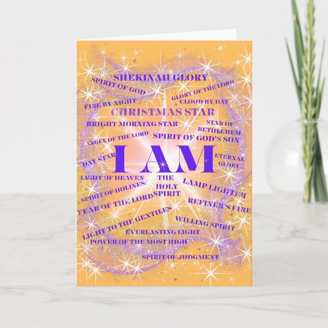 I AM Shekinah Glory Greeting Card (Front)