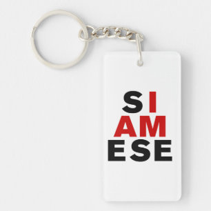 I AM SIAMESE KEY RING