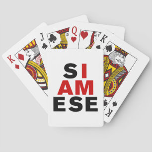 I AM SIAMESE PLAYING CARDS