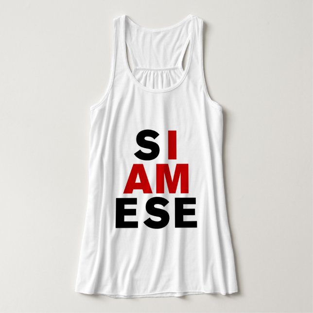 I AM SIAMESE SINGLET (Design Front)