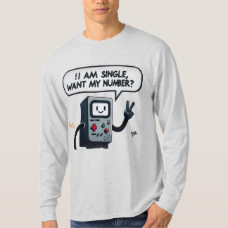 I am single, Want my number? graffiti style T-Shirt