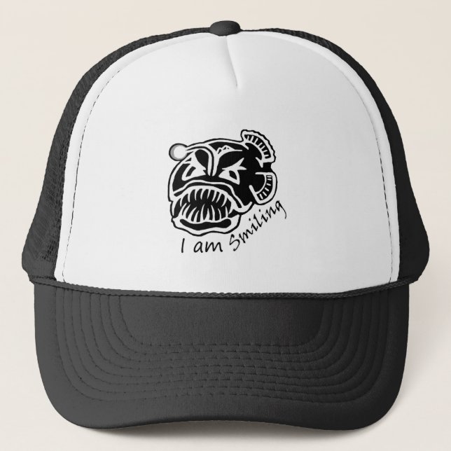 I am Smiling Anglerfish Trucker Hat (Front)