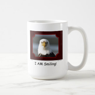 "I AM Smiling!" Bald Eagle Coffee Mug