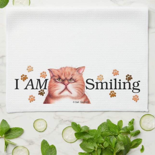 I AM Smiling banner towel (Folded)