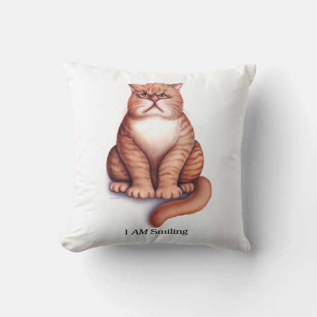 I AM Smiling Pillow (Front)