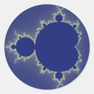 I Am So Blue - Fractal Classic Round Sticker