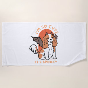 I Am So Cute It Is Spooky Cute Halloween Dog Beach Towel