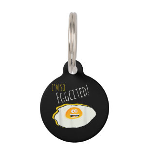 I Am So Eggcited, Broken Happy and Excited Egg Gif Pet Tag