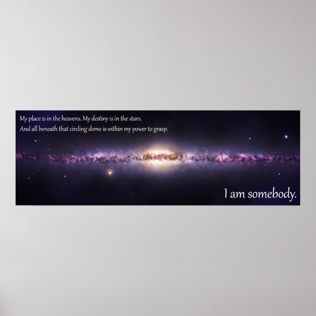 I am somebody - Inspirational Panoramic Poster (Front)