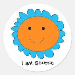 I am Source 2, I am Source Classic Round Sticker