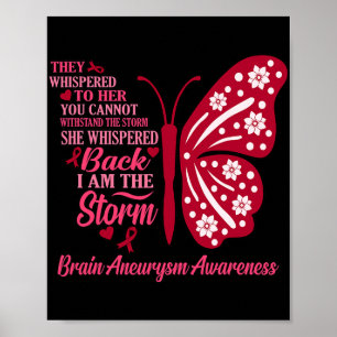 I Am Storm Brain Aneurysm Awareness Month Support  Poster
