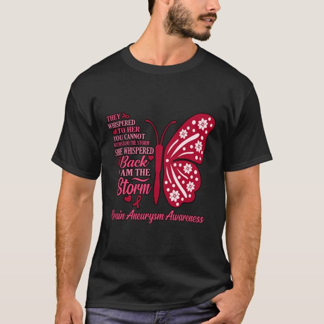 I Am Storm Brain Aneurysm Awareness Month Support  T-Shirt (Front)