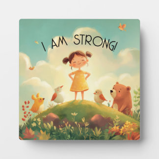 I Am Strong - Girls Empowerment Plaque